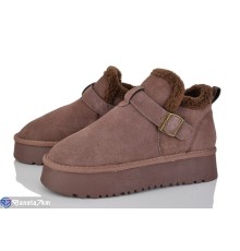 Черевики жіночі на зиму (8 пар р.37-42) коричневий  "Kenoa"