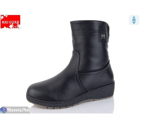 Черевики жіночі на зиму (6 пар р.41-43) чорний  "Maiguan"