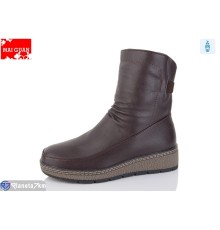 Черевики жіночі на зиму (8 пар р.37-42) коричневий  "Maiguan"