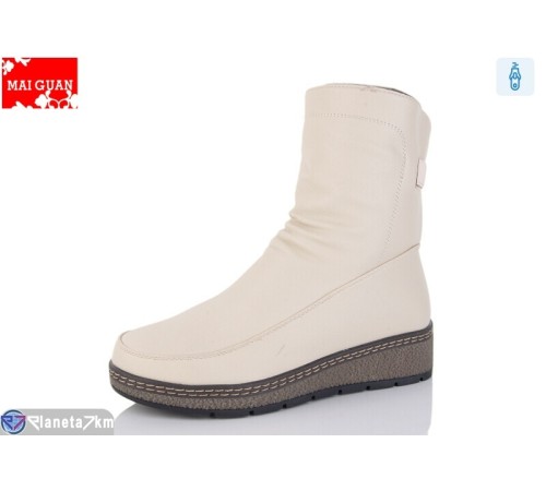 Черевики жіночі на зиму (8 пар р.37-42) бежевий  "Maiguan"