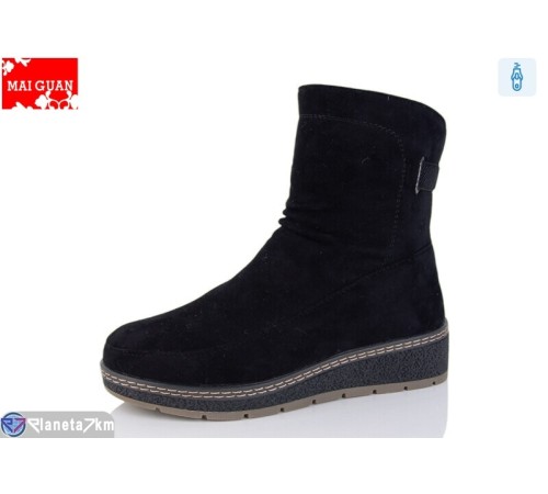 Черевики жіночі на зиму (8 пар р.37-42) чорний  "Maiguan"