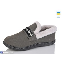 Тапки жіночі на зиму (8 пар р.37-41) сірий  "Korka"