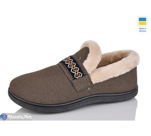 Тапки жіночі на зиму (8 пар р.37-41) коричневий  "Korka"