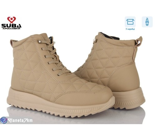 Черевики жіночі на зиму (8 пар р.37-42) бежевий  "SUBA"