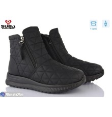 Черевики жіночі на зиму (8 пар р.37-42) чорний  "SUBA"