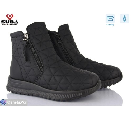 Черевики жіночі на зиму (8 пар р.37-42) чорний  "SUBA"