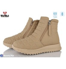 Черевики жіночі на зиму (8 пар р.37-42) бежевий  "SUBA"