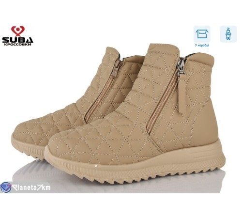 Черевики жіночі на зиму (8 пар р.37-42) бежевий  "SUBA"