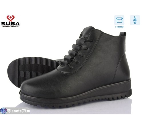 Черевики жіночі на зиму (8 пар р.37-42) чорний  "SUBA"