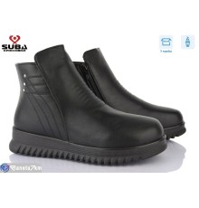 Черевики жіночі на зиму (8 пар р.37-42) чорний  "SUBA"