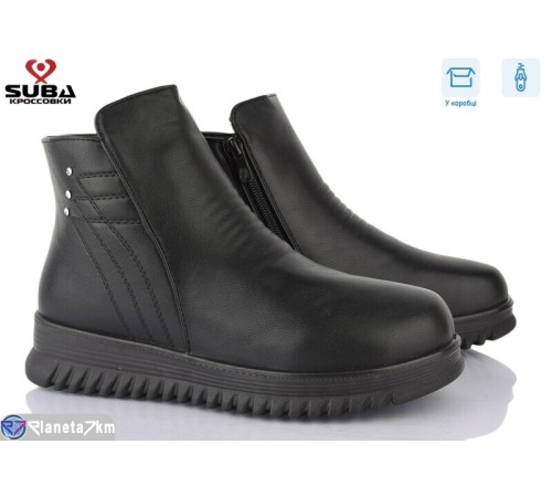 Черевики жіночі на зиму (8 пар р.37-42) чорний  "SUBA"