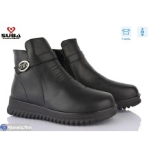 Черевики жіночі на зиму (8 пар р.37-42) чорний  "SUBA"