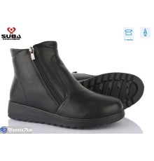 Черевики жіночі на зиму (8 пар р.37-42) чорний  "SUBA"