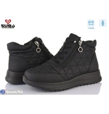 Черевики жіночі на зиму (8 пар р.37-42) чорний  "SUBA"