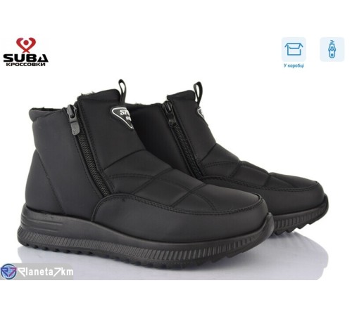 Черевики жіночі на зиму (8 пар р.37-42) чорний  "SUBA"