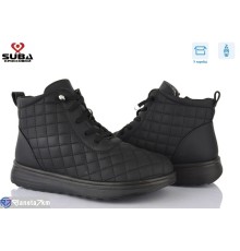 Черевики жіночі на зиму (8 пар р.37-42) чорний  "SUBA"