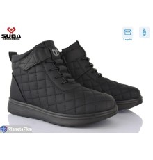 Черевики жіночі на зиму (8 пар р.37-42) чорний  "SUBA"