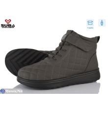 Черевики жіночі на зиму (8 пар р.37-42) сірий  "SUBA"