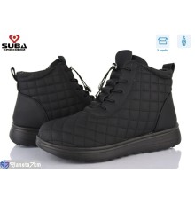 Черевики жіночі на зиму (8 пар р.37-42) чорний  "SUBA"