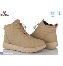 Черевики жіночі на зиму (8 пар р.37-42) бежевий  "SUBA"