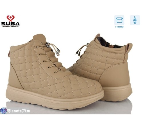 Черевики жіночі на зиму (8 пар р.37-42) бежевий  "SUBA"