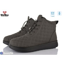 Черевики жіночі на зиму (8 пар р.37-42) сірий  "SUBA"