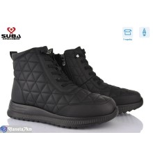 Черевики жіночі на зиму (6 пар р.40-42) чорний  "SUBA"
