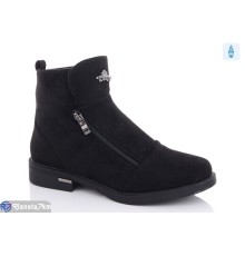 Черевики жіночі на зиму (6 пар р.36-41) чорний  "LAIFA"