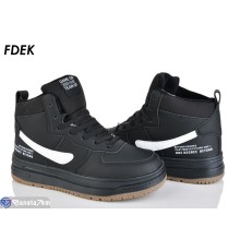 Дитячі кросівки на зиму (8 пар р.36-41) чорний  "FDEK"