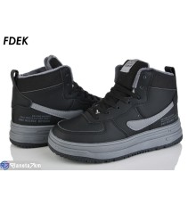 Дитячі кросівки на зиму (8 пар р.36-41) чорний  "FDEK"