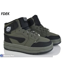 Дитячі кросівки на зиму (8 пар р.36-41) хакі  "FDEK"