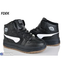 Дитячі кросівки на зиму (8 пар р.36-41) чорний  "FDEK"