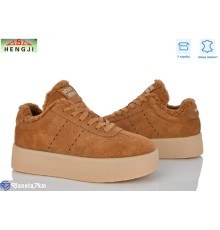 Кросівки жіночі на зиму (8 пар р.36-41) camel  "HENGJI-ELENA"