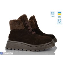 Черевики жіночі на зиму (6 пар р.36-40) коричневий  "Linda"