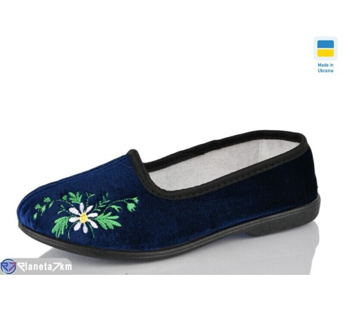 Тапки жіночі на весну/осінь (8 пар р.37-41) синій  "LOTTOS"