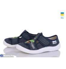 Тапки дитячі на весну/осінь (7 пар р.24-30) синій  "FLORIK"