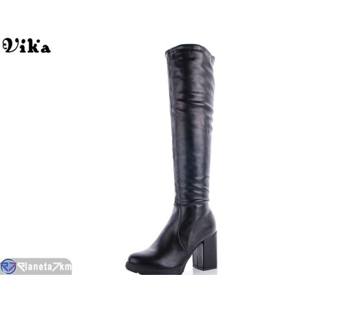 Чоботи жіночі на зиму (6 пар р.36-40) чорний  "Vika"