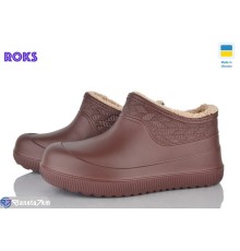 Калоші жіночі на зиму (8 пар р.37-41) коричневий  "Roks"