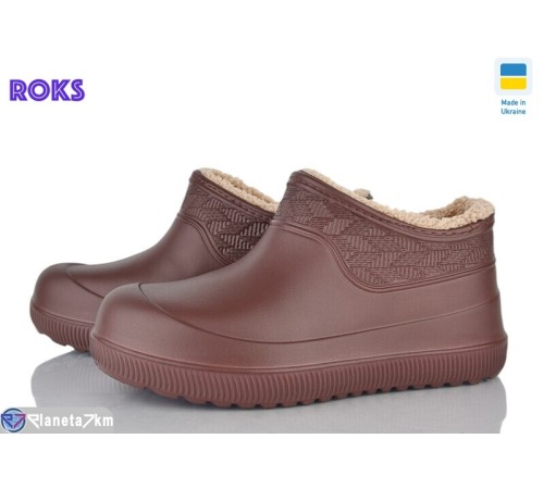 Калоші жіночі на зиму (8 пар р.37-41) коричневий  "Roks"