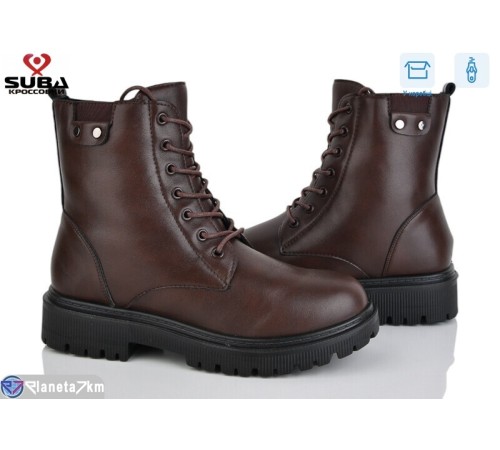 Черевики жіночі на зиму (8 пар р.37-42) коричневий  "SUBA"