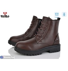 Черевики жіночі на зиму (8 пар р.37-42) коричневий  "SUBA"