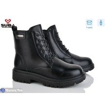 Черевики жіночі на зиму (8 пар р.37-42) чорний  "SUBA"