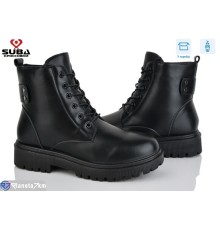 Черевики жіночі на зиму (8 пар р.37-42) чорний  "SUBA"
