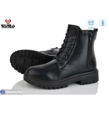 Черевики жіночі на зиму (8 пар р.37-42) чорний  "SUBA"