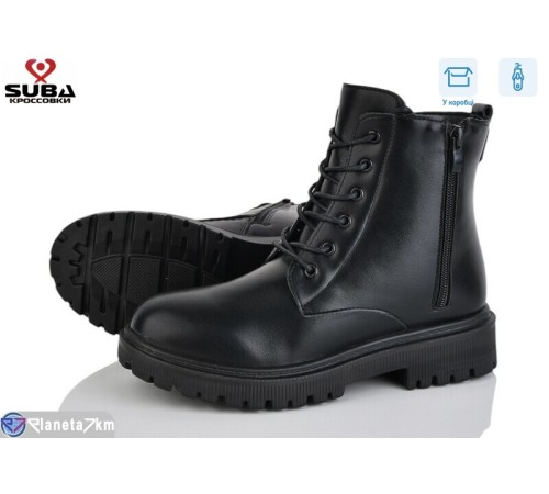 Черевики жіночі на зиму (8 пар р.37-42) чорний  "SUBA"