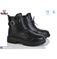 Черевики жіночі на зиму (8 пар р.37-42) чорний  "SUBA"