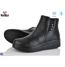 Черевики жіночі на зиму (6 пар р.41-43) чорний  "SUBA"
