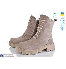 Черевики жіночі на зиму (6 пар р.36-40) сірий  "Linda"