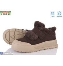 Кросівки жіночі на зиму (6 пар р.36-41) коричневий  "HENGJI-ELENA"