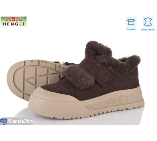 Кросівки жіночі на зиму (6 пар р.36-41) коричневий "HENGJI-ELENA" Кросівки жіночі на зиму (6 пар р.36-41) коричневий "HENGJI-ELENA"